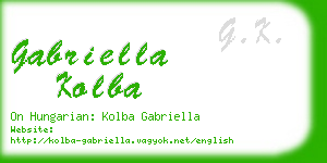 gabriella kolba business card